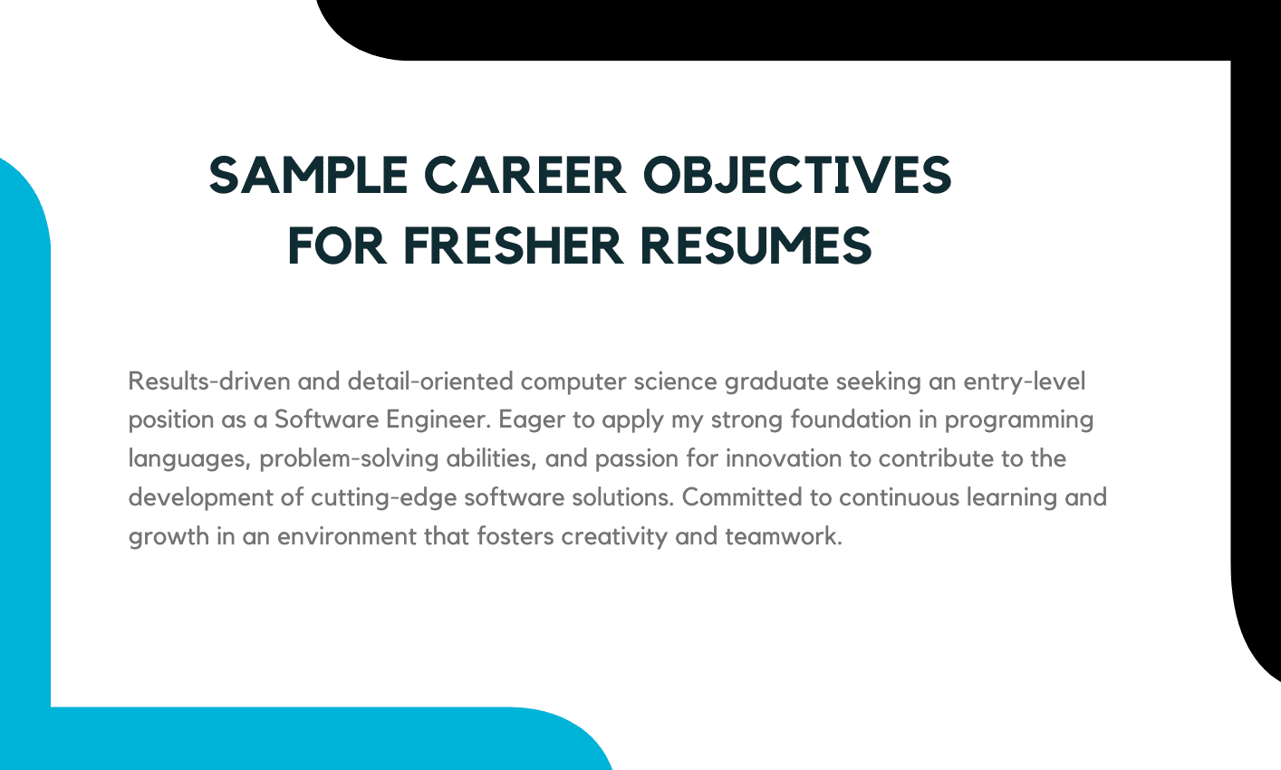 Crafting Compelling Career Objectives For Fresher Resumes: 5 Sample ...